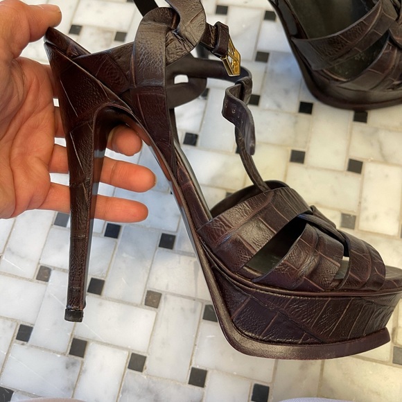 Ysl tribute croc heels - Picture 2 of 4
